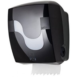Distributeur découpes automatiques manuel pour essuie-mains en rouleaux AUTOCUT noir