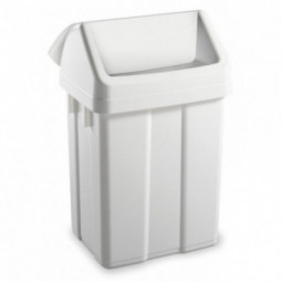 Poubelle FLIP FLAP 12L en polypropylène, couvercle basculant