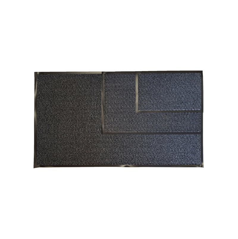 tapis antipoussière gris 90 x 150 cm