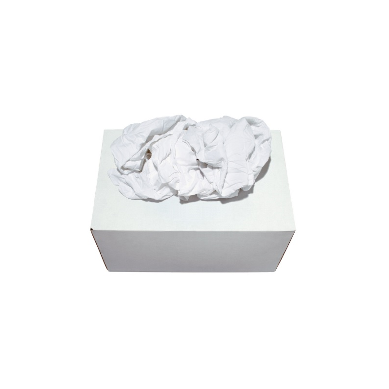 Carton de chiffons blanc 100% coton - 10kg