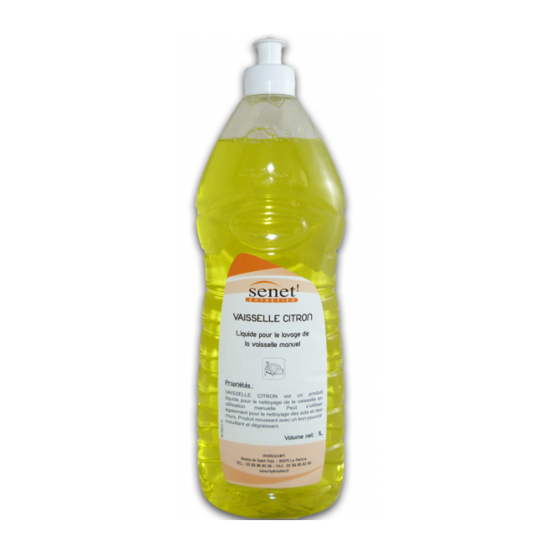 Vaisselle plonge citron liquide est un produit d’hygiène pour le nett. de la vaisselle en utilisation manuelle