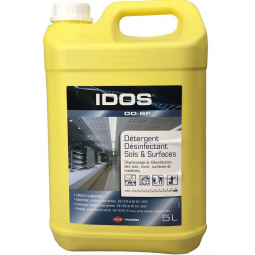 IDOS DD-SF est un détergent dégraissant désinfectant pour surfaces et sols