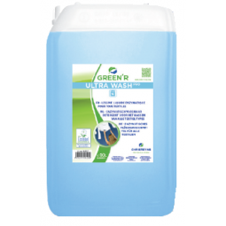 Lessive liquide enzymatique pour tous textiles GREEN R ULTRA WASH PRO 20L