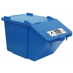 Container PICK-UP 45 Litres pour le tri des déchets bleu " papier "