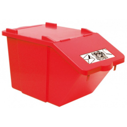 Container PICK-UP 45 Litres pour le tri des déchets rouge " metal "