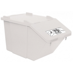 Container PICK-UP blanc 45 Litres pour le tri des déchets " sans plaquette "