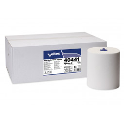 Papier essuie-mains en rouleaux pour AUTOCUT 140m - 2 plis - Blanc C40441