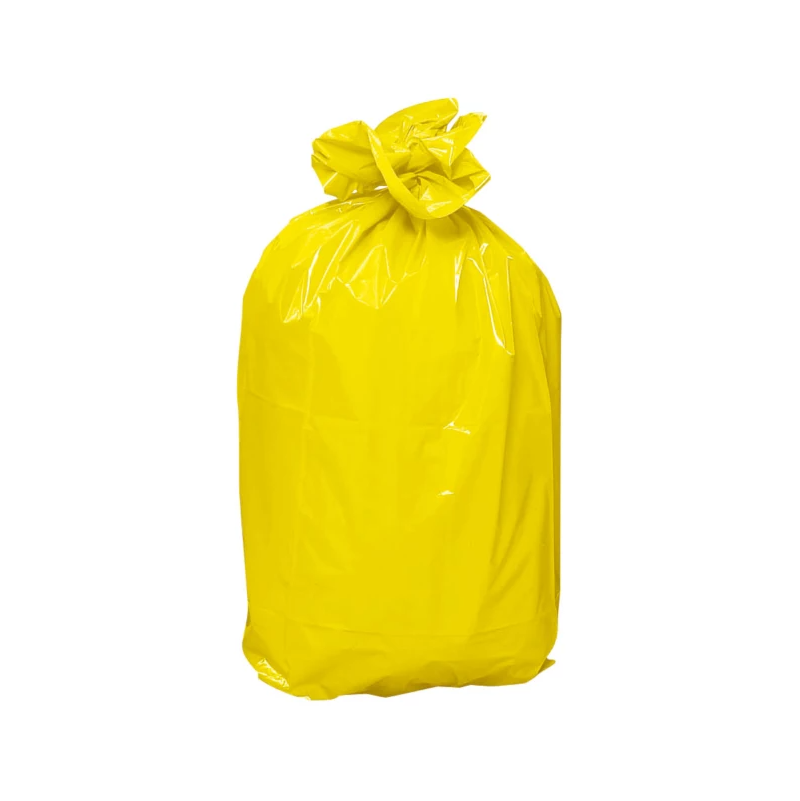 Sacs poubelles jaune 50L - Carton de 500