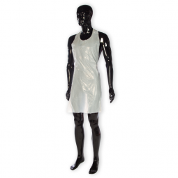 Tablier jetable polyethylene blanc par 100