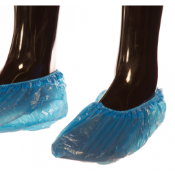 Surchaussure jetable polyéthylène bleu par 100