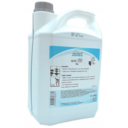 SENET 2D PIN 5L convient particulièrement au nettoyage des sols, carrelages et surfaces dures lavables.