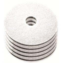 Carton de 5 disques de lustrage blanc diamètre 508mm - NUMATIC