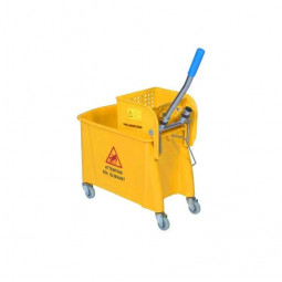 Seau de lavage double compartiment amovible avec presse à plat