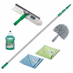 Kit professionnel de nettoyage de vitres pour vérandas UNGER AK130