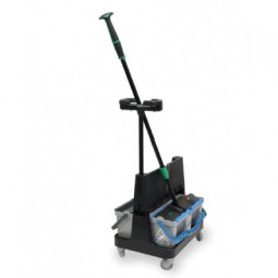 Chariot de lavage double seaux omniclean UNGER CLBK1D