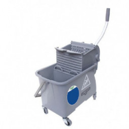 Chariot de lavage double bac 15L gris UNGER COMSG