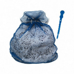 Filet lavage bleu  90 L FEROUFAC 100% polyester chariot ramassage linge FILMOP