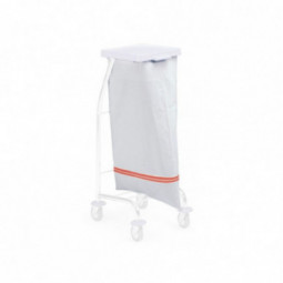 Sac a linge portefeuille 60 L bande rouge 220g m2 chariot ramassage linge FILMOP