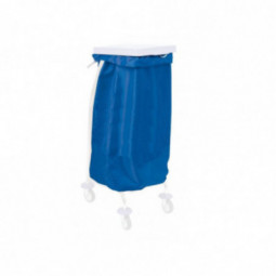 Sac a linge 65 L uni bleu impermeable 130g m2 chariot ramassage linge FILMOP