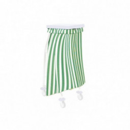 Sac a linge 65 L rayé vert 130g m2 chariot ramassage linge FILMOP