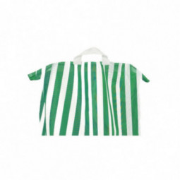 Sac a linge 65 L rayé vert 130g m2 chariot ramassage linge FILMOP