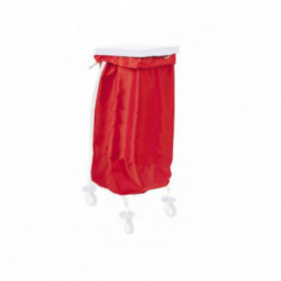 Sac a linge 65 L uni rouge 130g m2 chariot ramassage linge FILMOP