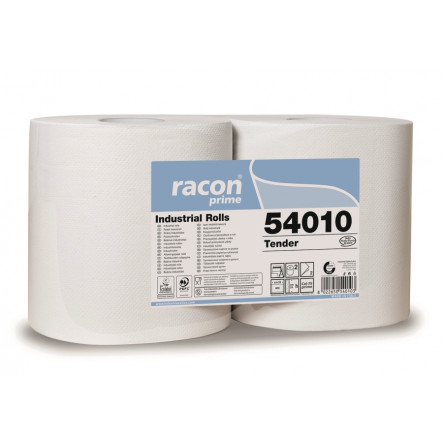 Bobine Industrielle Blanc RACON 800 Formats 24cm x 22cm - Lot de 2