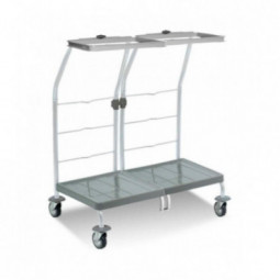 Chariot ramassage linge 2 supports sacs 70 L FILMOP