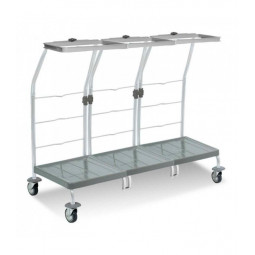 Chariot ramassage linge 3 supports sacs 70 L FILMOP