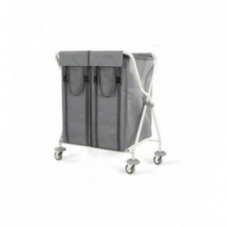 Sac en toile plastifiée 100 L avec ouverture frontale pour chariots ramassage linge en “X” pliables FILMOP