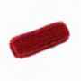 Frange speedy 40 cm microfibre rouge fils bouclés à languettes pour support pliant FILMOP