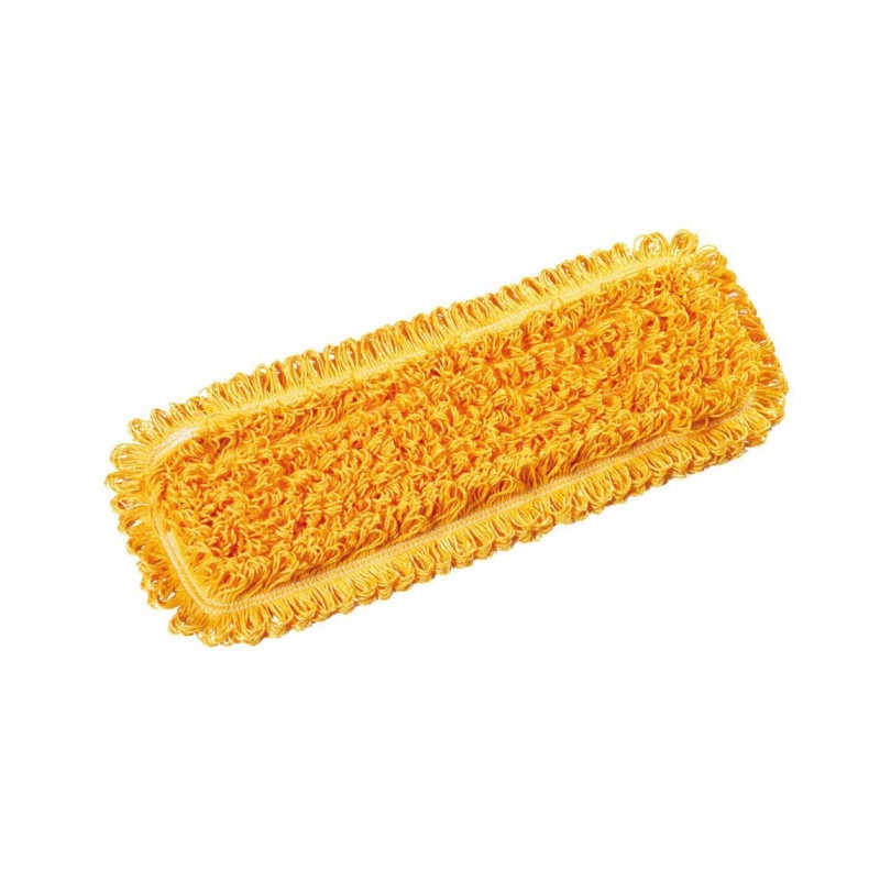 Frange speedy 40 cm microfibre jaune fils bouclés à languettes pour support pliant FILMOP