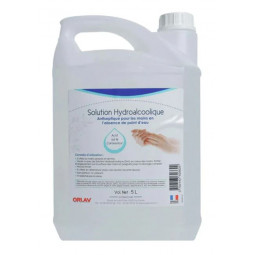 Solution hydroalcoolique ORLAV virucide bidon de 5L