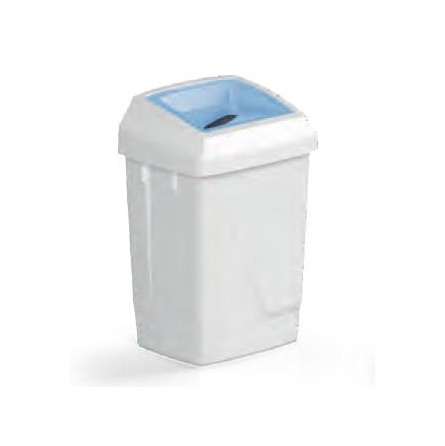Poubelle container 50 L ATLAS FIT couvercle oval bleu collecte papier FILMOP