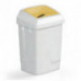 Poubelle container 50 L ATLAS FIT couvercle oval jaune collecte papier FILMOP