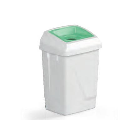 Poubelle container 50 L ATLAS FIT couvercle rond vert collecte verre plastique metal FILMOP