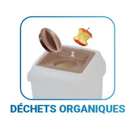 Poubelle container 50 L ATLAS FIT couvercle bouchon gris collecte dechets organiques FILMOP