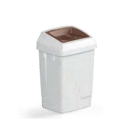 Poubelle container 50 L ATLAS FIT couvercle bouchon marron collecte dechets organiques FILMOP