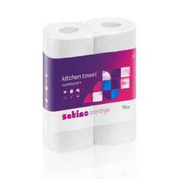 Papier essuie tout ménager WEPA PRESTIGE 2 plis - Blanc - 50F par rouleau