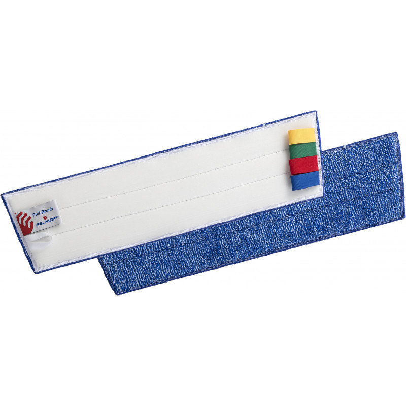 Frange bandeau velcro 40 cm bleu pour support trapeze PULI BRUSH PLUS FILMOP