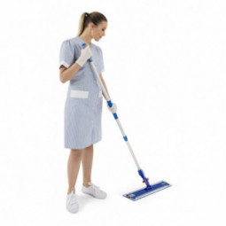 Frange bandeau velcro 40 cm bleu pour support trapeze PULI BRUSH PLUS FILMOP