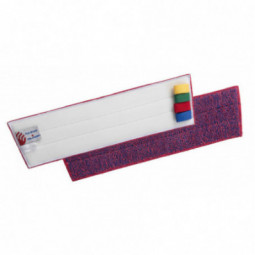 Frange bandeau velcro 40 cm rouge pour support trapeze PULI BRUSH PLUS FILMOP