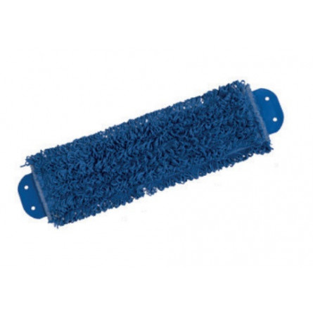 Frange à languettes microfibre bleu 40 cm speedy fils bouclés dos polyester FILMOP