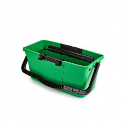 UNGER seau laveur vitre 12L avec tamis et crochet porte-outils vert