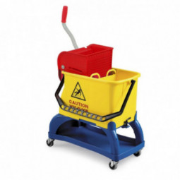 Seau de lavage bi-bacs SPIDER MAX 2 x 8 L avec presse a plat FILMOP