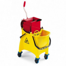 Seau de lavage bibac MAXI JOLLY 2 x 15 Litres avec presse a plat sans fond FILMOP