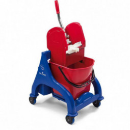 Chariot de lavage Monobac ORION 1 X 15 Litres sans timon avec presse a machoires FILMOP