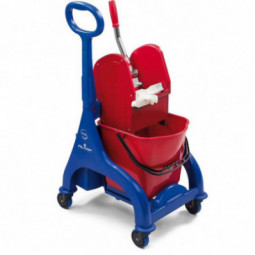 Chariot de lavage Monobac ORION 1 X 15 Litres avec timon et presse a machoires FILMOP