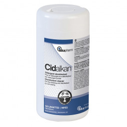 120 lingettes détergentes désinfectantes Cidalkan - ALKAPHARM