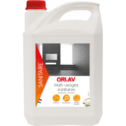 Multi-usage sanitaire ORLAV 5L fleurs blanches et jasmin Nettoyant, désinf.